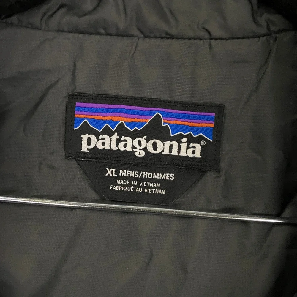 Patagonia Nano Puff Vest Mens XL Dark Gray Quilted Insulated Full Zip 84242